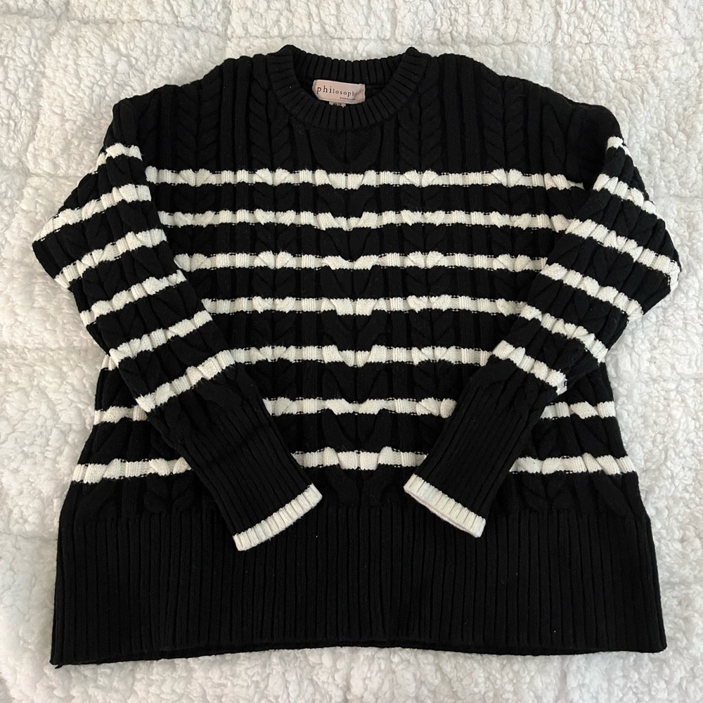 Philosophy striped sweater